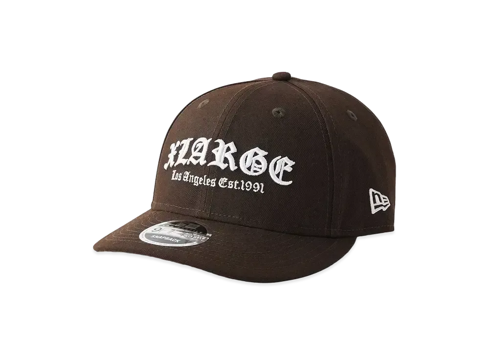 NEWERA x XLARGE OLD ENGLISH LOGO CAP "BROWN"