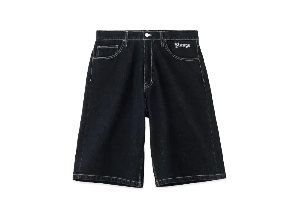 XLARGE OLD ENGLISH DENIM SHORTS "BLACK"