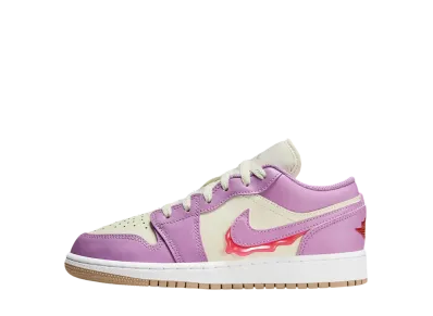 ナイキ GS エアジョーダン1 レトロ ロー "ラッシュフューシャ" (キッズ)