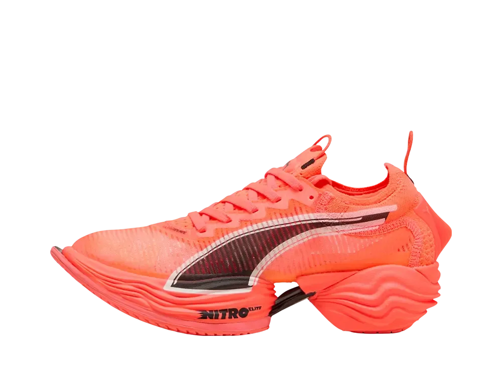 プーマ ウィメンズ ファスト-R ニトロ エリート2 "グローイングレッド/プーマブラック"