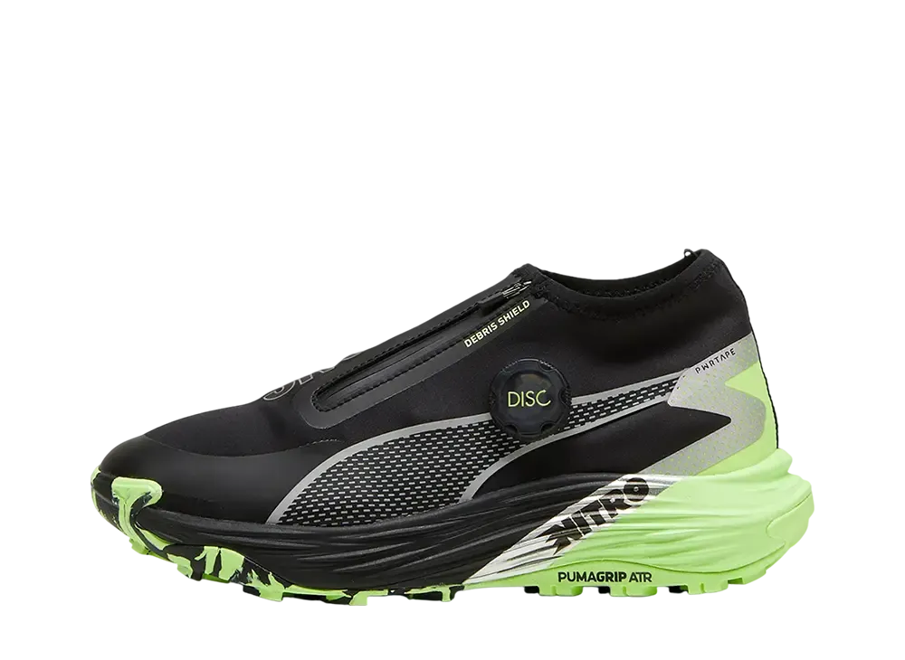 プーマ ウィメンズ ヴォヤージュ ニトロ3 ディスク "プーマブラック/プーマシルバー/フィジーアップル"