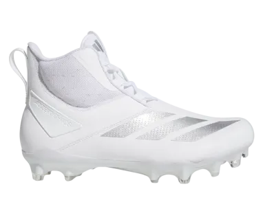 adidas Adizero Chaos American Football Linemen Cleats "Cloud White/Silver Metallic"