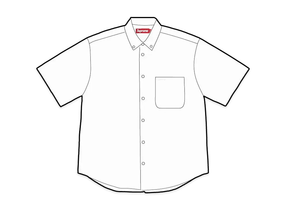 Supreme Loose Fit Oxford S/S Shirt "White" (25SS)