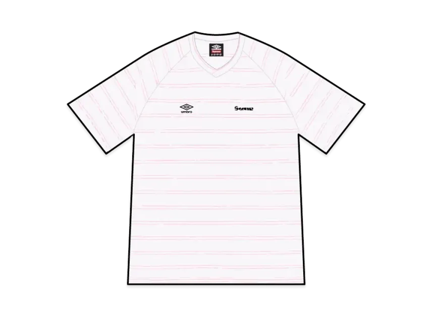 Supreme®/Umbro® Stripe Soccer Jersey 白 S Supreme x Umbro Stripe Soccer Jersey