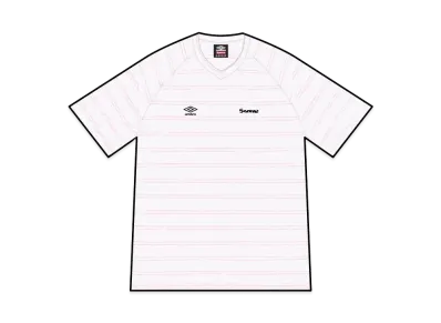 Supreme x Umbro Stripe Soccer Jersey "White"