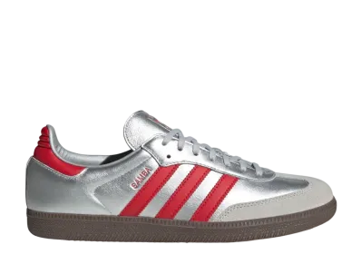 adidas Samba Shibuya "Matte Silver/Better Scarlet/Gum"