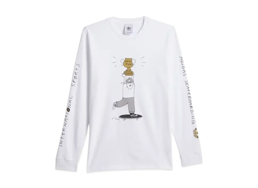adidas Henry Jones Champ Long Sleeve T-Shirt (Gender Neutral) "White"