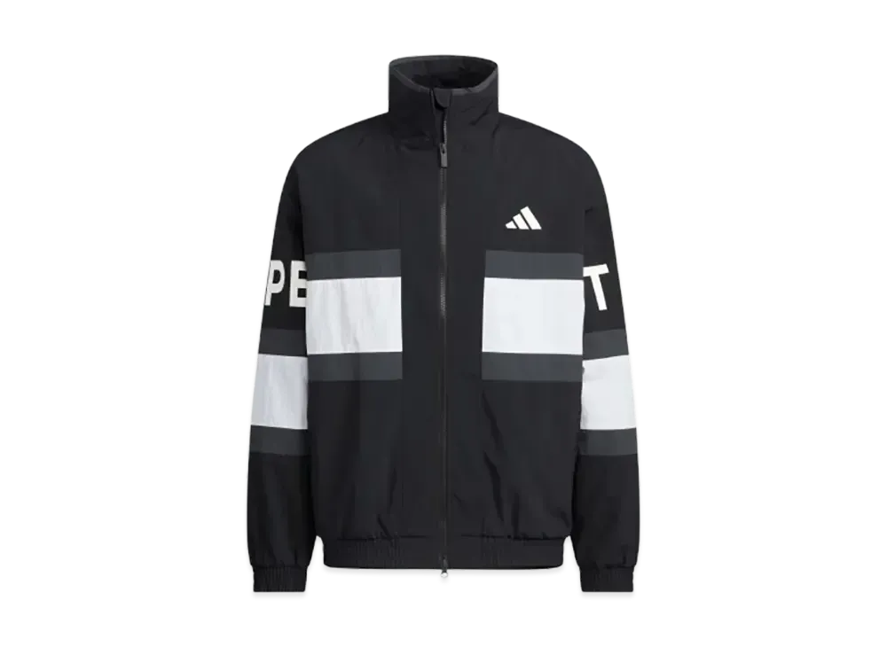 adidas Warding Pack Loose Fit Mesh Lined Woven Jacket "Black"