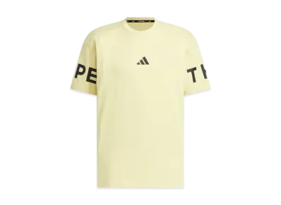 adidas Warding Pack Loose Fit Heavy Single Jersey Short Sleeve T-shirt "Powder Yellow"