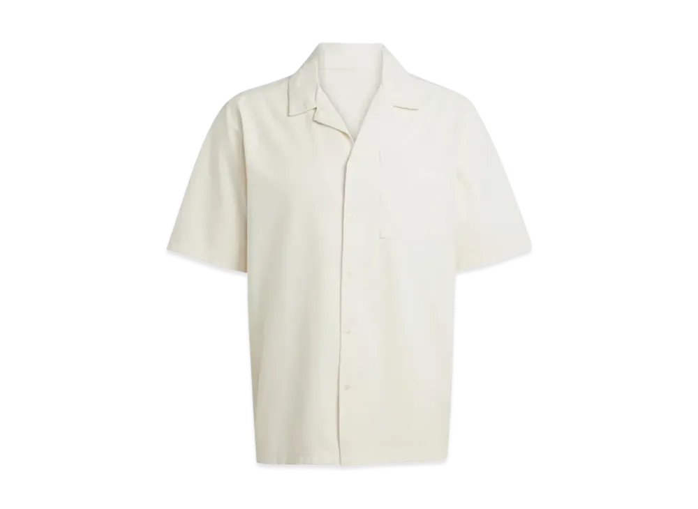 adidas Essentials Seersucker Short Sleeve Shirt "Wonder White"