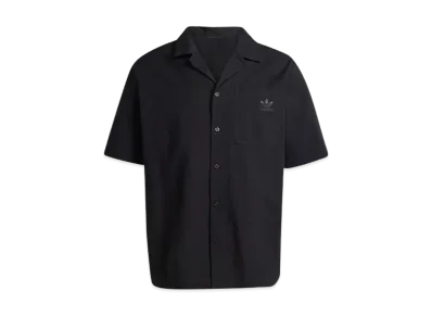 adidas Essentials Seersucker Short Sleeve Shirt "Black"
