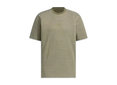 adidas City Escape Loose Fit Micro Border Heavyweight Short Sleeve T-Shirt "Olive Strata/White"