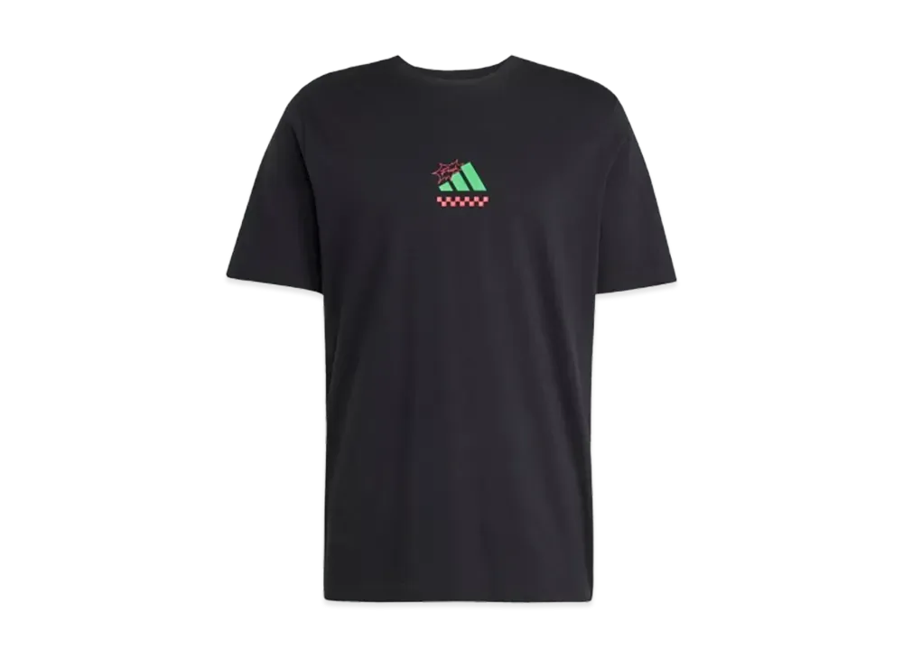 adidas Lounge Pizza Graphic Short Sleeve T-Shirt "Black"