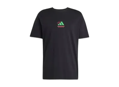 adidas Lounge Pizza Graphic Short Sleeve T-Shirt "Black"