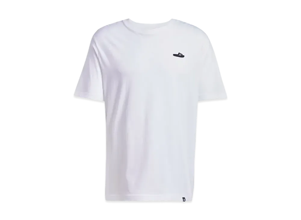 adidas Lounge Sandal Graphic Short Sleeve T-Shirt "White"