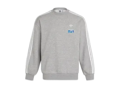 adidas Tokyo Shoebox Crewneck Sweat "Medium Grey Heather"