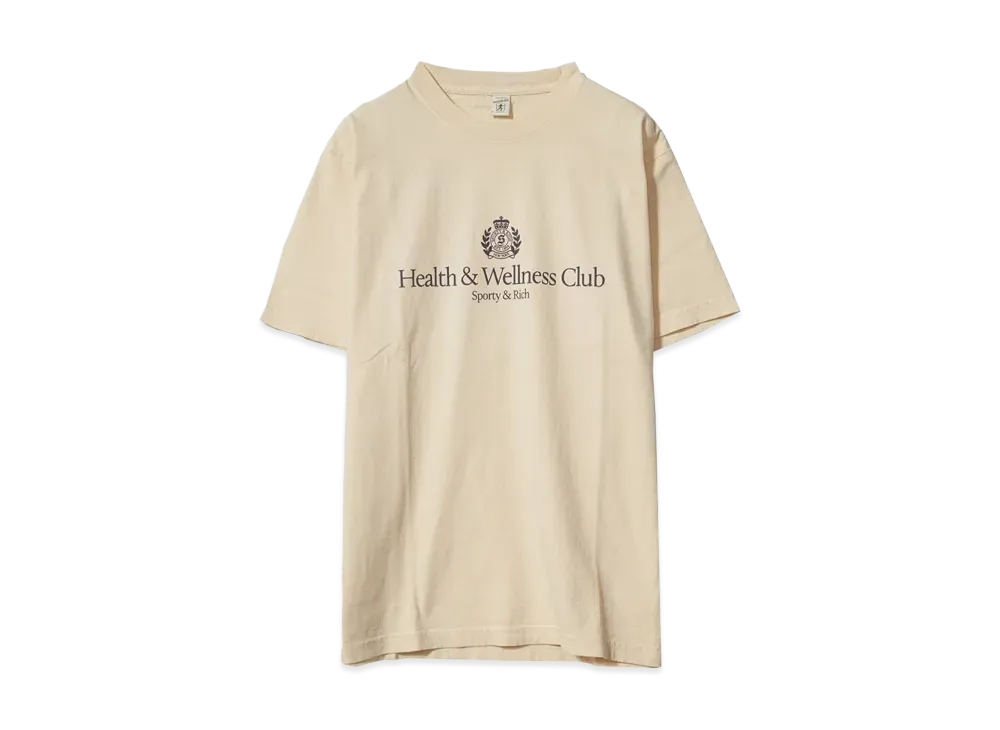 Sporty&Rich H&W Crest T-Shirt "CREAM"