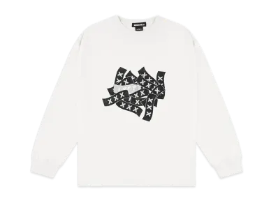 GOD SELECTION XXX x LYFT Limited Big Long Sleeve T-Shirts "White"