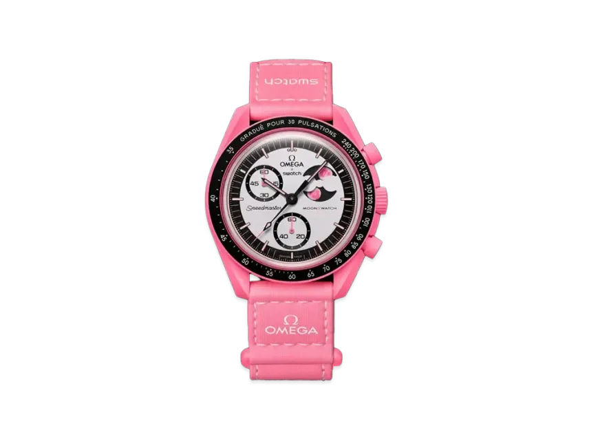 Swatch x OMEGA BIOCERAMIC MoonSwatch Mission to The Pink Moonphase Swatch x OMEGA BIOCERAMIC MoonSwatch Mission to The Pink Moonphase
