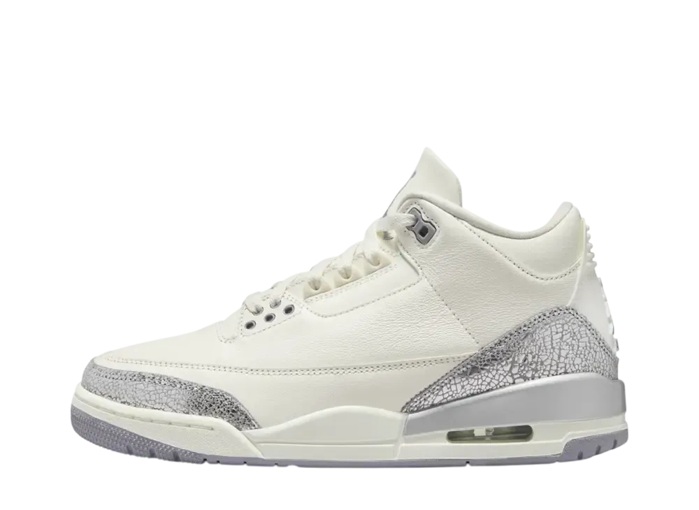 Nike Women's Air Jordan 3 Retro "Sail/Metallic Silver"