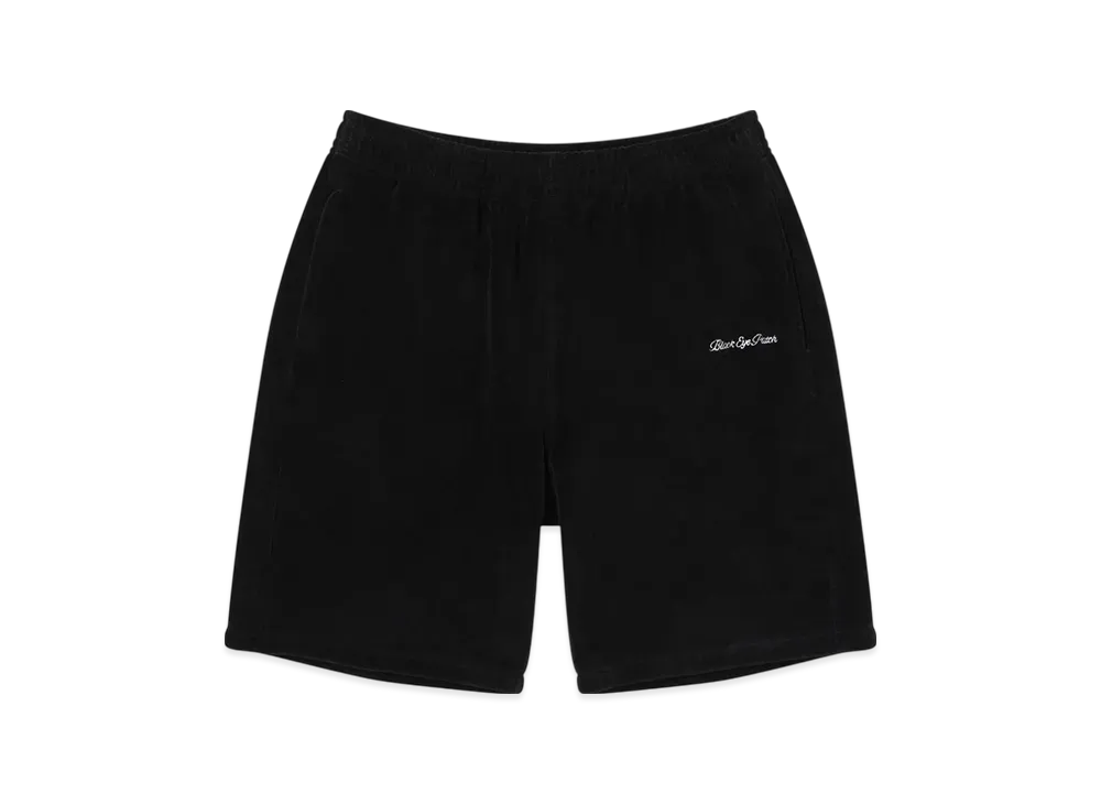 BlackEyePatch Script Logo Velour Shorts "Black"