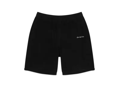 BlackEyePatch Script Logo Velour Shorts "Black"