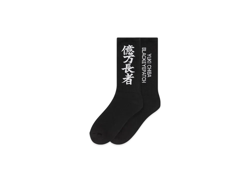 BlackEyePatch x Yuki Chiba "Billionaire" HWC Socks "Black"