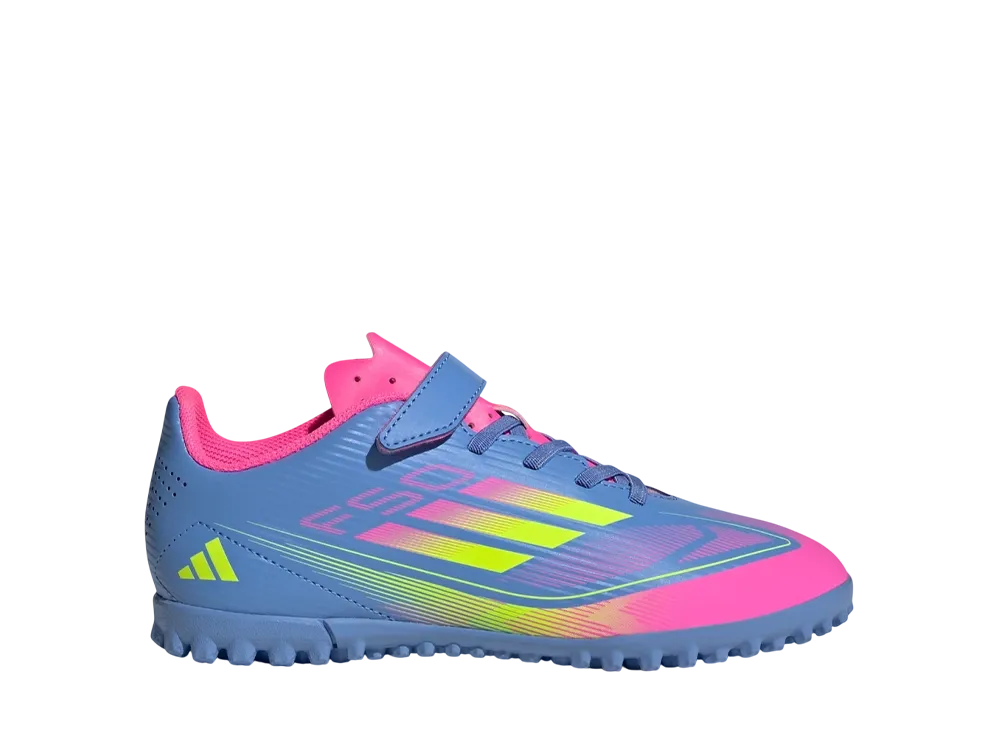 adidas GS F50 Club TF H&L "Blue Fusion/Lucid Lemon/Lucid Pink"