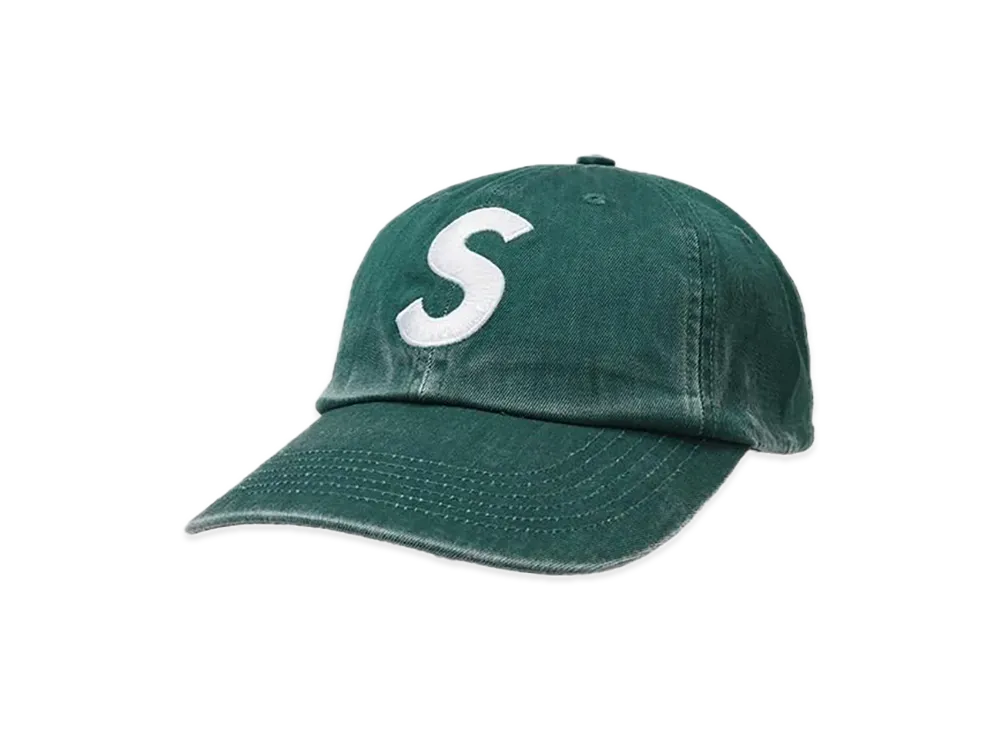 Supreme Pigment Coated S Logo 6-Panel "Green"