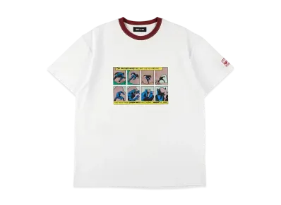 WIND AND SEA x MARVEL Black Panther / Ringer SS Tee "White"