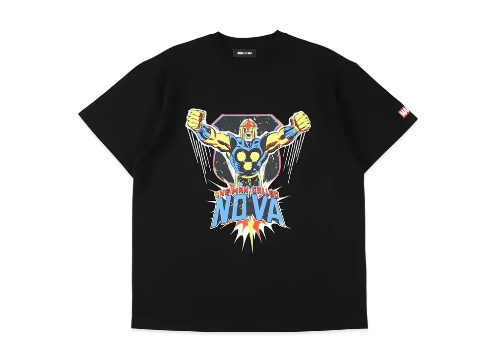 WIND AND SEA  x MARVEL Nova / SS Tee "Black"