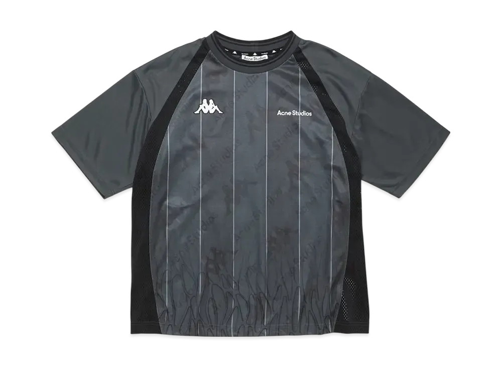 Acne Studios x Kappa Logo T-Shirt "Anthracite/Black"
