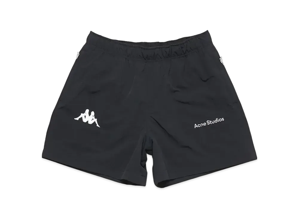 Acne Studios x Kappa Relaxed Fit Shorts "Black"