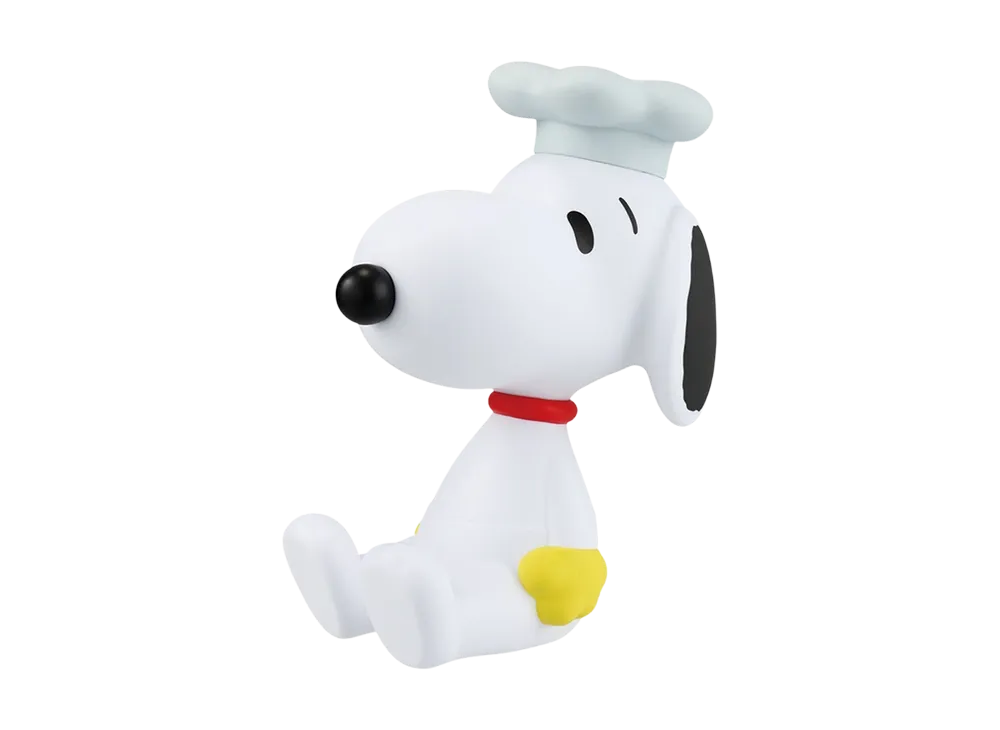 BANDAI "Ichiban Kuji" -PEANUTS ~SNOOPY & SIBLINGS~- A Prize COOK SNOOPY Multi-Stand Soft Vinyl Figure