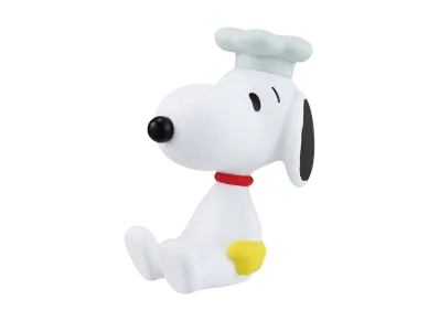 BANDAI "Ichiban Kuji" -PEANUTS ~SNOOPY & SIBLINGS~- A Prize COOK SNOOPY Multi-Stand Soft Vinyl Figure