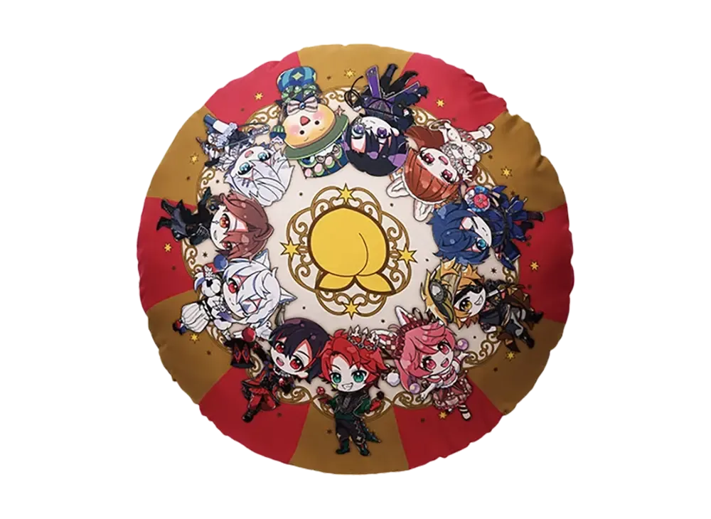 BANDAI "Ichiban Kuji" -Colorful Peach Graceful Circus- Last One Prize Karapichi Shugo! Round Cushion