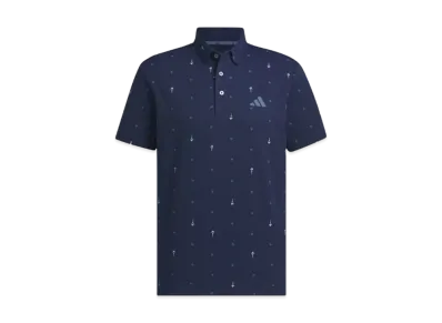 adidas PG Monogram Short Sleeve Polo Shirt "Collegiate Navy"