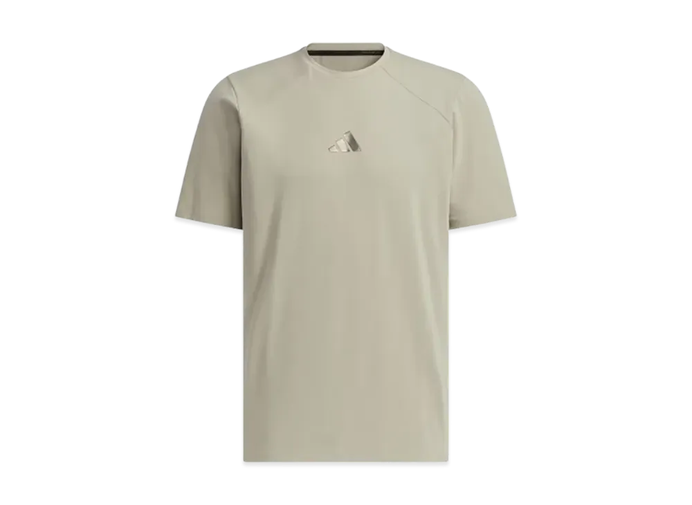 adidas Premium Active Regular Fit Double Knit Short Sleeve T-Shirt "Putty Beige"