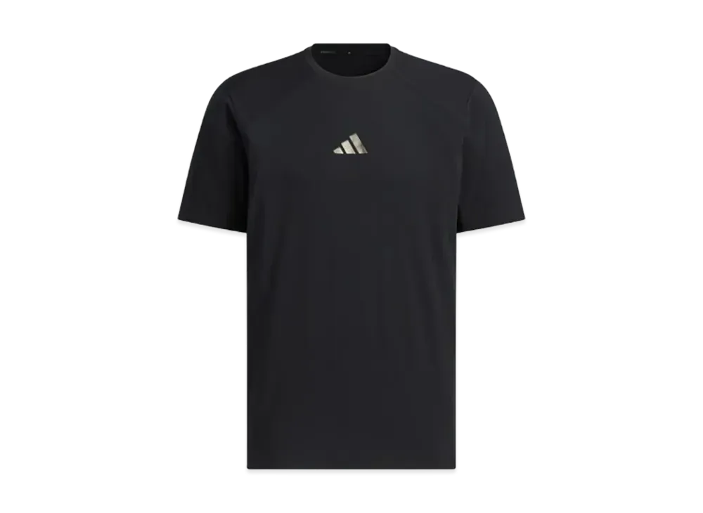 adidas Premium Active Regular Fit Double Knit Short Sleeve T-Shirt "Black"
