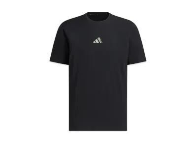 adidas Premium Active Regular Fit Double Knit Short Sleeve T-Shirt "Black"