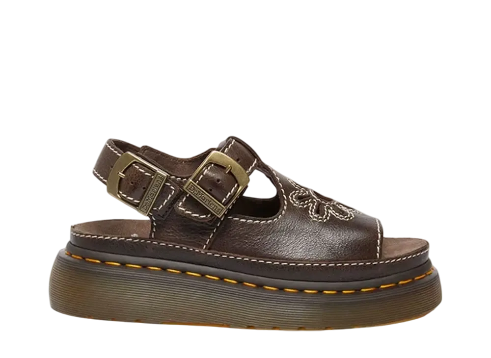 Dr.Martens Women's Dunnet Flower Sandal "Kelp Brown"