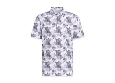 adidas GO-TO Print Polo Shirt "White/Collegiate Navy"