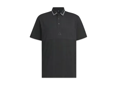 adidas Beyond the Course Jacquard BOS Logo Short Sleeve Shirt "Black"