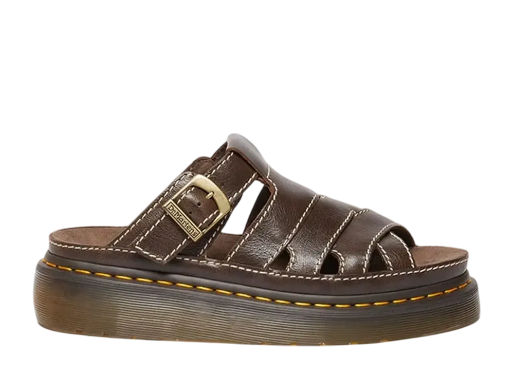 ドクターマーチン Maxxy スライド サンダル "ケルプブラウン"