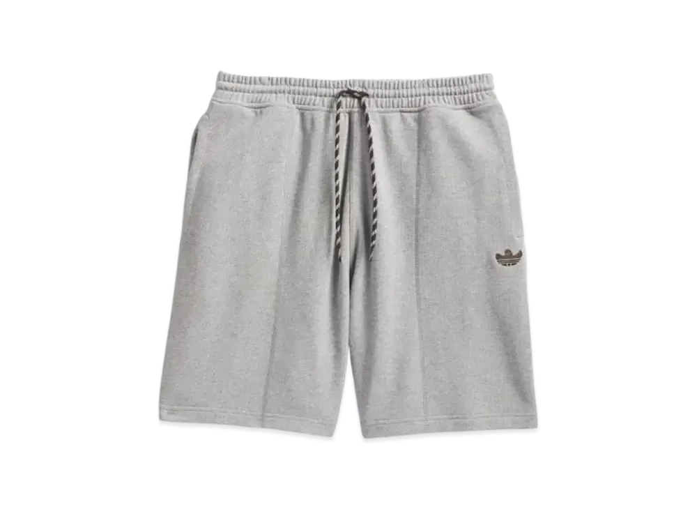 adidas Shmoofoil Featherweight Shorts (Gender Neutral) "Medium Grey Heather/Dark Brown"