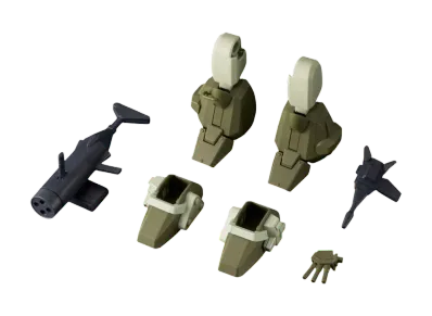 BANDAI "HIGH GRADE" -Armored Trooper Votoms- Expansion parts set 6 for HG Scopedog