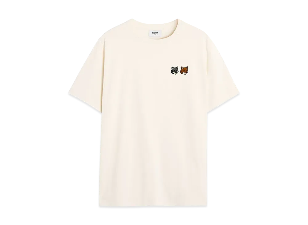 Maison Kitsune Double Bold Foxhead Comfort T-Shirt "Latte"