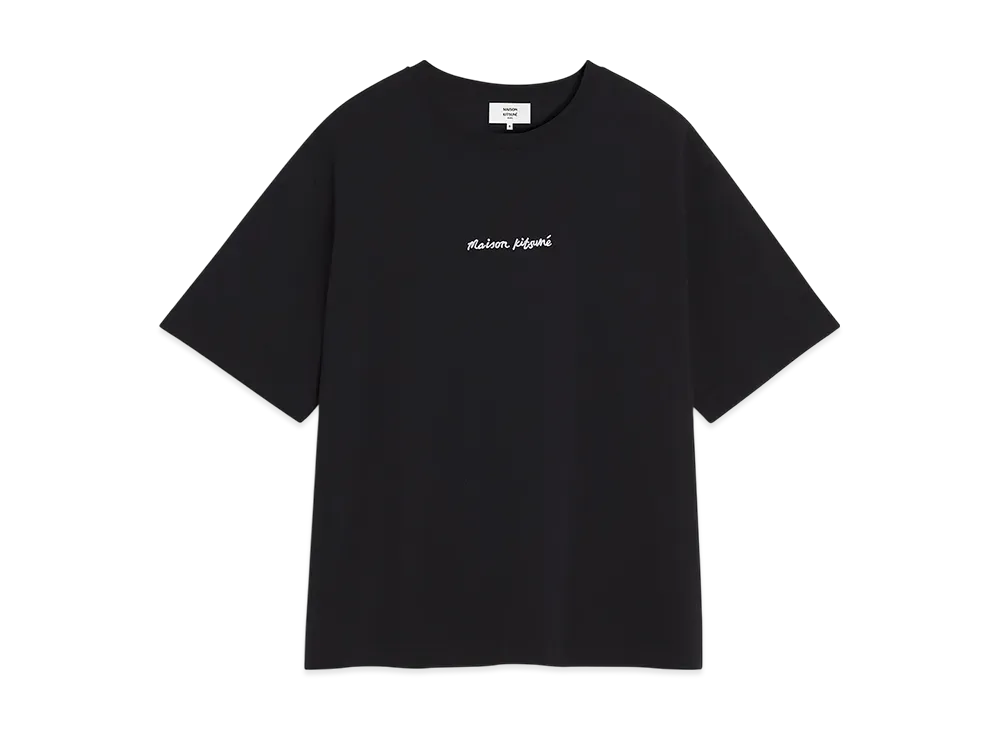 Maison Kitsune Embroidery Oversize T-shirt "Black"