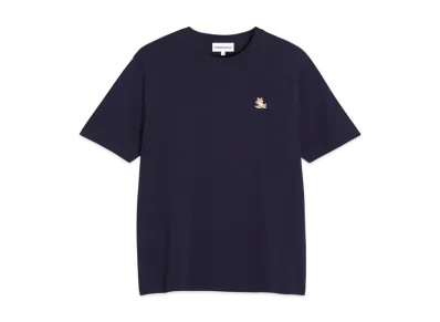 Maison Kitsune Chillax Fox Patch Regular T-Shirt "Ink Blue"