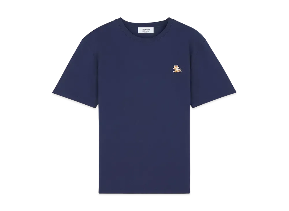Maison Kitsune Chillax Fox Patch Regular T-Shirt "Eclipse Blue"